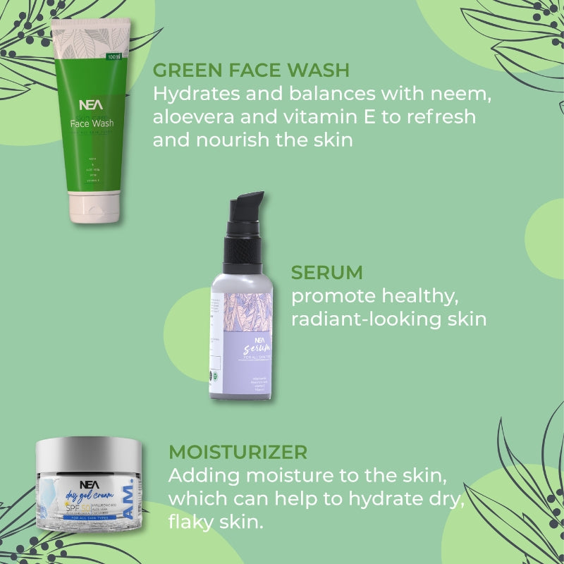 NEA Gift Kit For Everyday Skincare For Excess Oil Clearance, Balancing PH, Anti Tanning & Glow