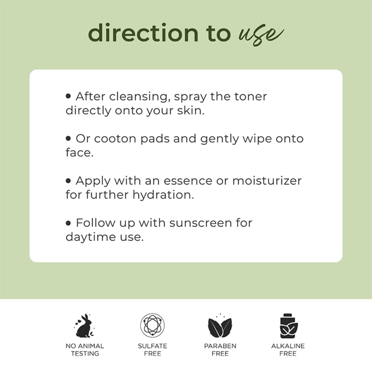 NEA Green Tea Face Toner with Hyaluronic Acid and Oudh Effect - Refreshing and Hydrating | 100ml