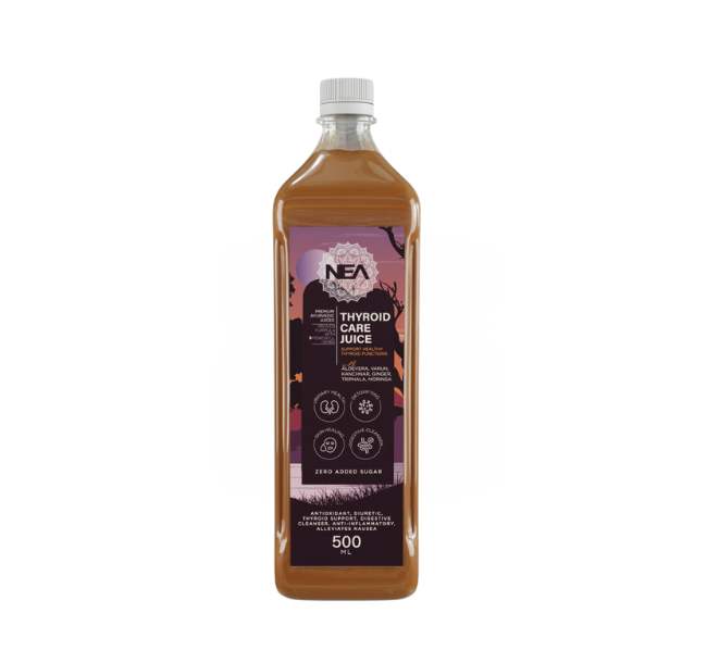 Nea Thyroid Care Ayurvedic Juice | Kanchnar, Guggulu | Maintains TSH, T3, T4 Level