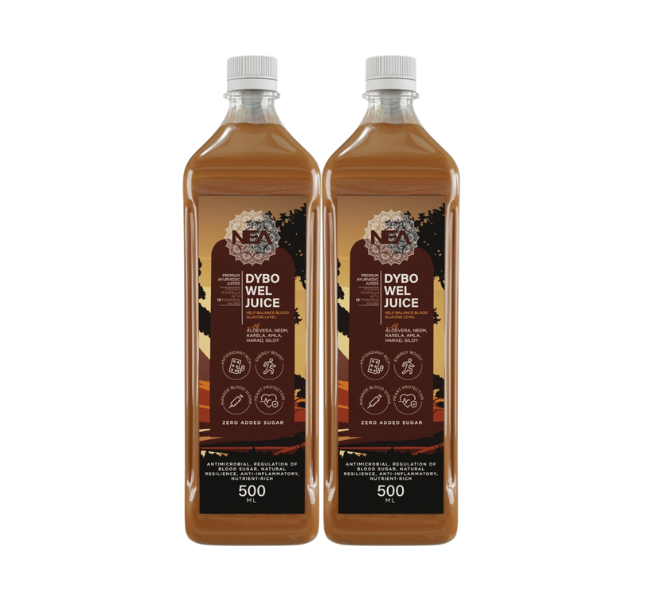 Nea Dybo Wel Ayurvedic Juice | Control Blood Sugar | Karela Jamun, Amla + 11 Herbs