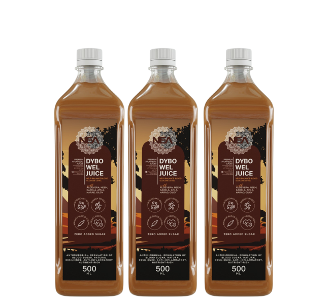 Nea Dybo Wel Ayurvedic Juice | Control Blood Sugar | Karela Jamun, Amla + 11 Herbs