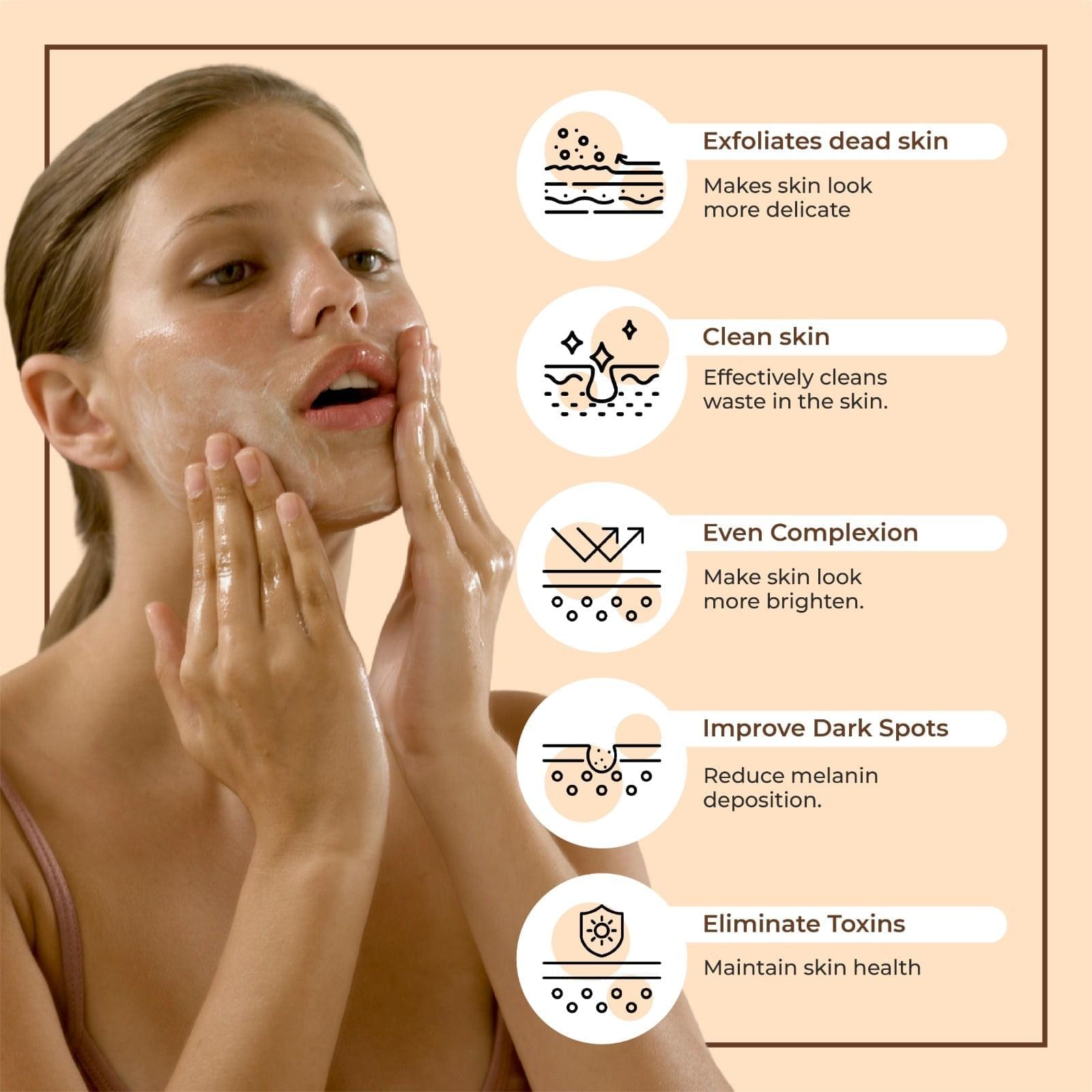 Nea Coffee Walnut Face Scrub with Rice Indulgence | Natural Exfoliation | #neacares