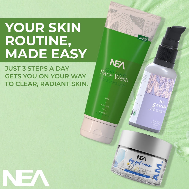 NEA Gift Kit For Everyday Skincare For Excess Oil Clearance, Balancing PH, Anti Tanning & Glow