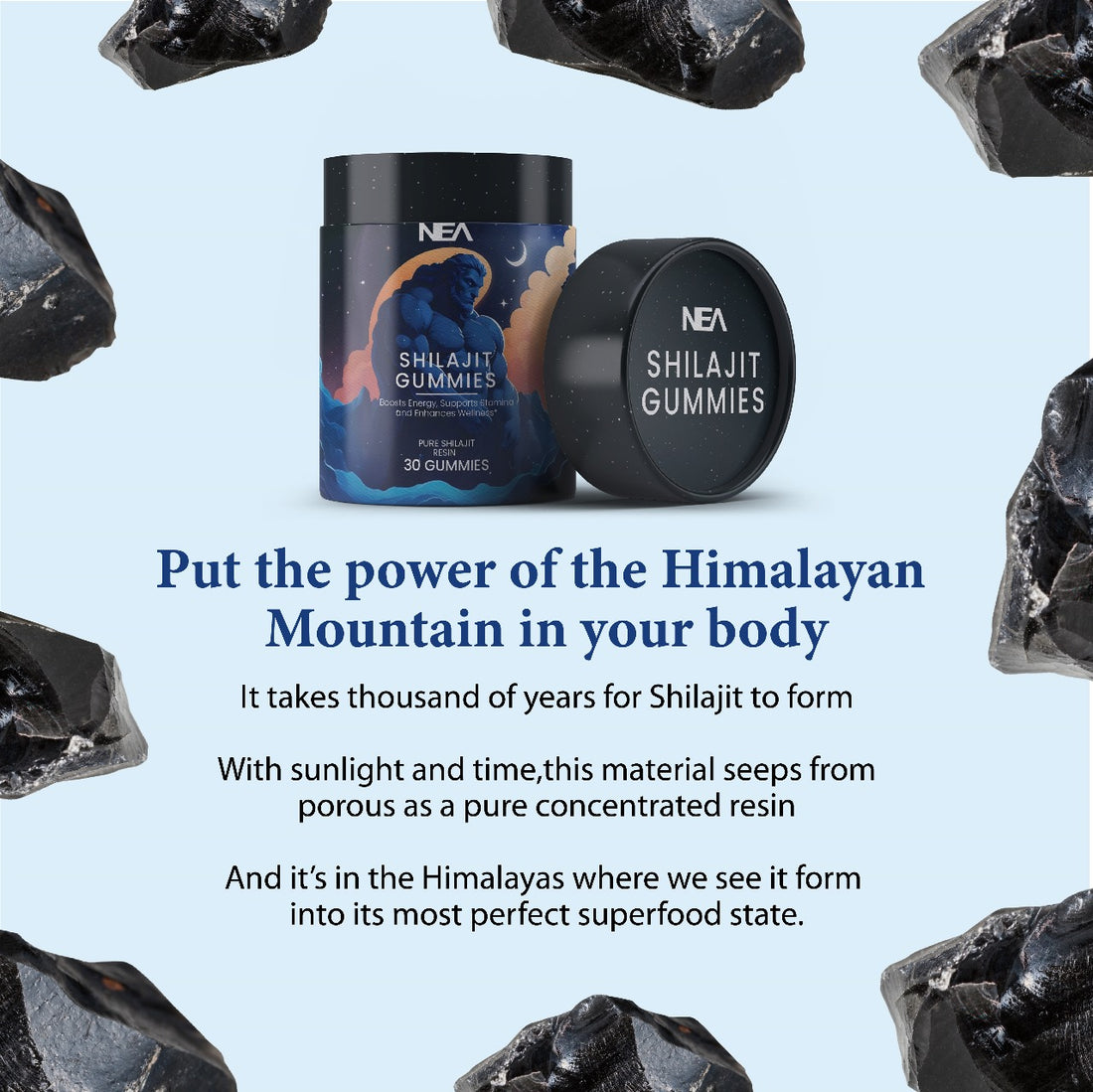 شیلاجیت گمیز - شیلاجیت، بلیک مصلی، اور گوکشورا کے ساتھ پاور پیکڈ وائٹلٹی بوسٹر