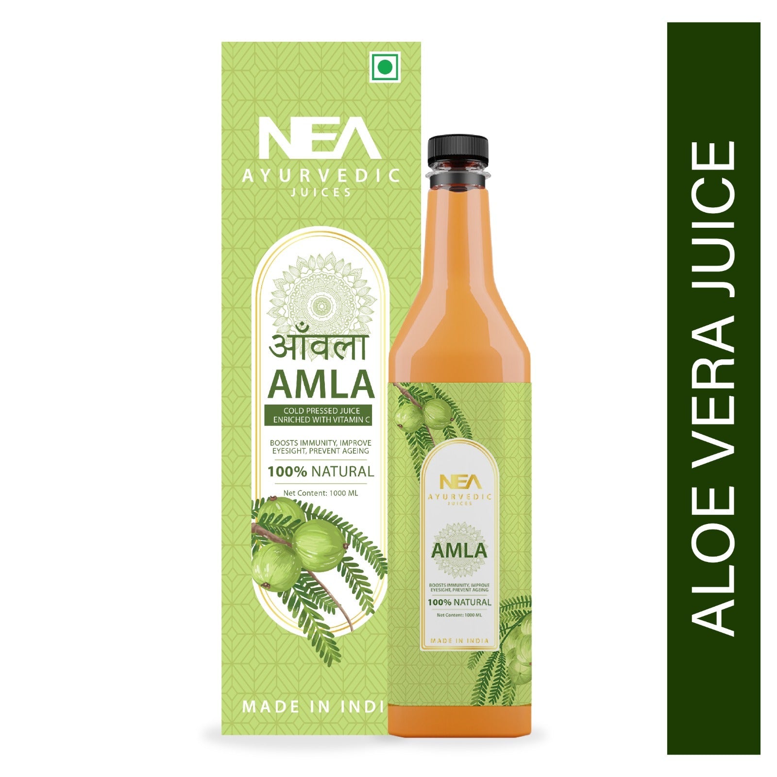 NEA Amla Ayurvedic Juice - Boost Immunity, Improve Eyesight, Prevent Aging (1000ML)