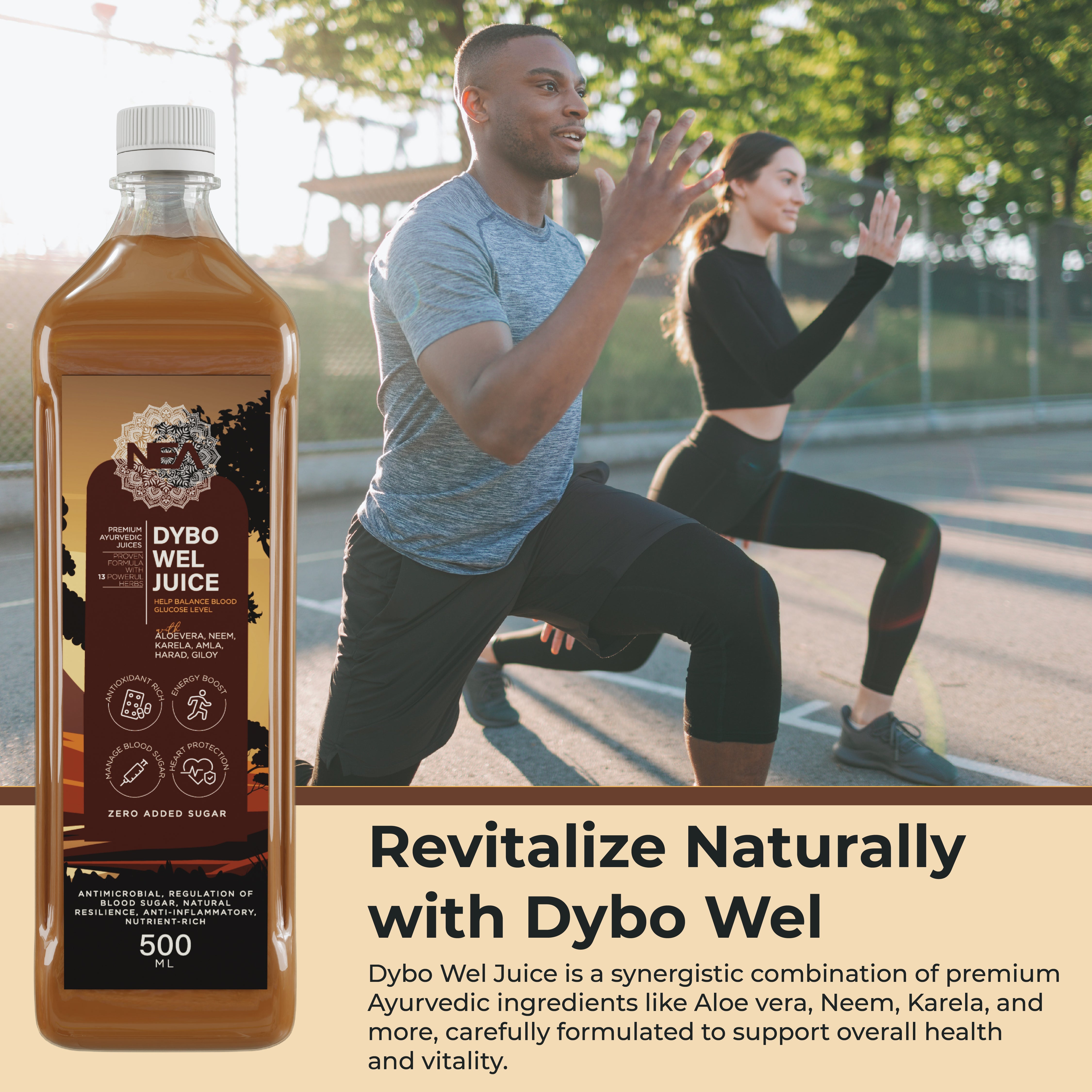 نی ڈیبو ویل آیورویدک جوس | بلڈ شوگر کو کنٹرول کریں | کریلا جامن، آملہ + 11 جڑی بوٹیاں