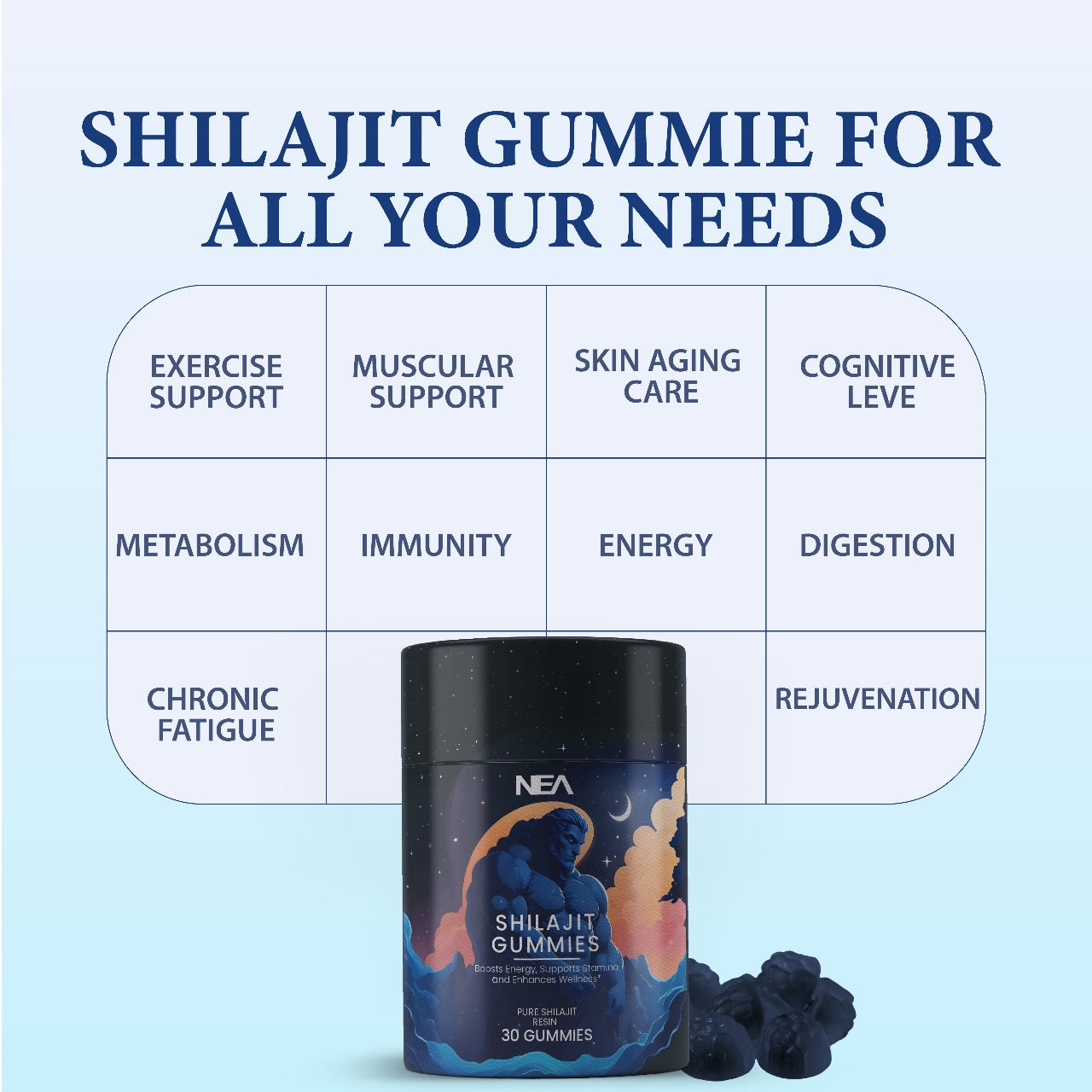 شیلاجیت گمیز - شیلاجیت، بلیک مصلی، اور گوکشورا کے ساتھ پاور پیکڈ وائٹلٹی بوسٹر