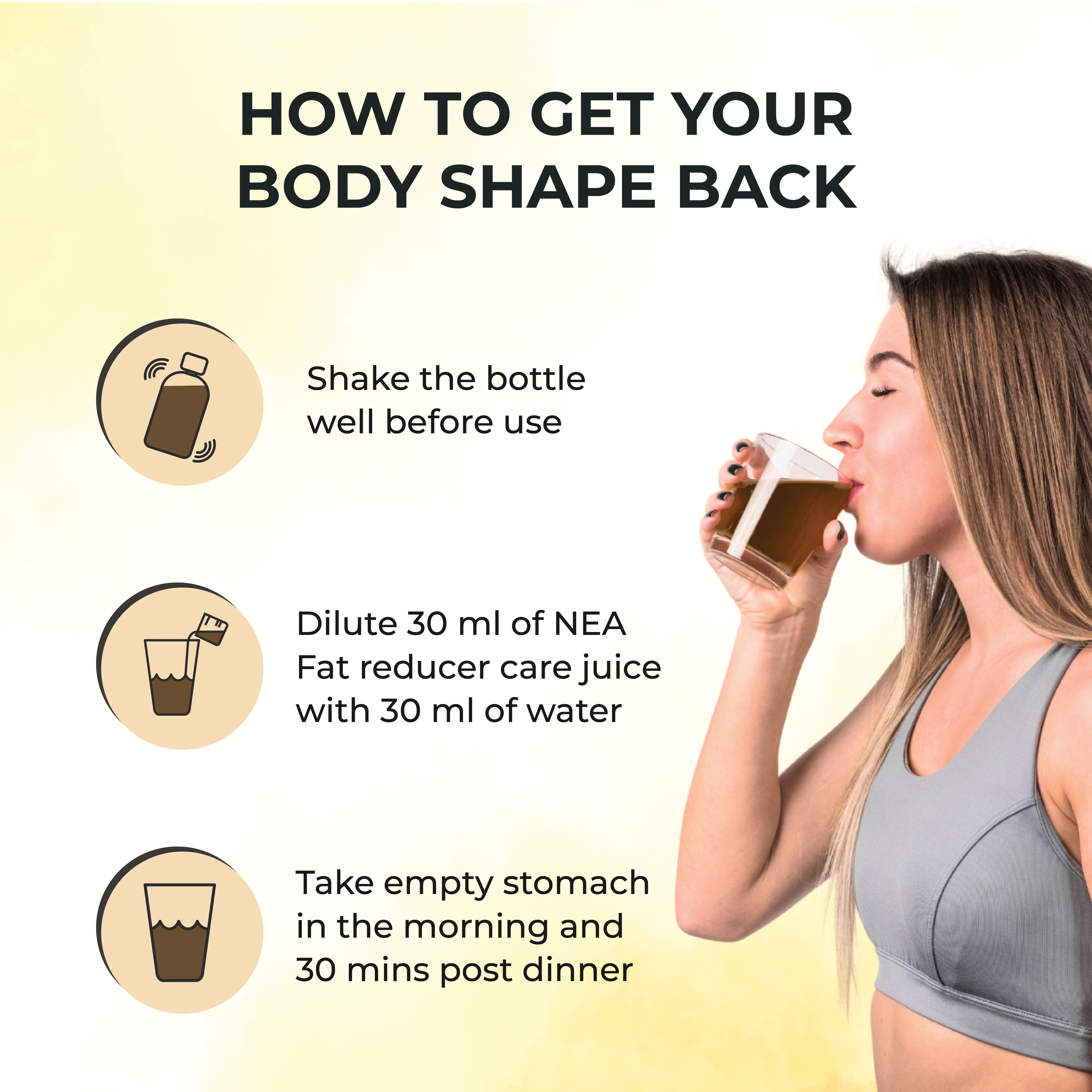 Nea Fat Reducer Juice | 9 Ayurvedic Herbs | Weight Management & Get Slim Naturally