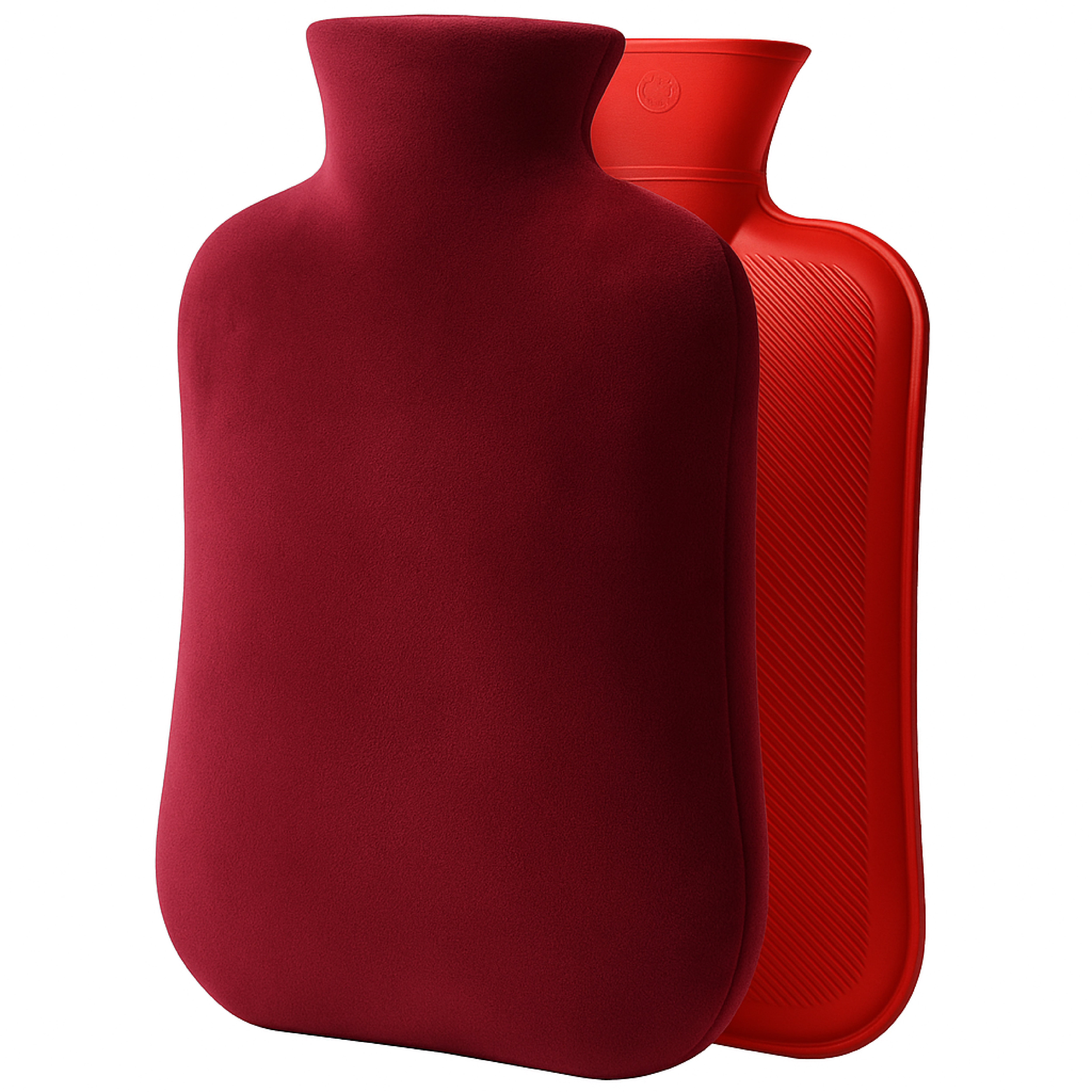 NEA Hot Water with Washable Velvet Soft Cover (2 Litre) | Leakproof Premium Bottle for Pain Relief & Winter Warmth
