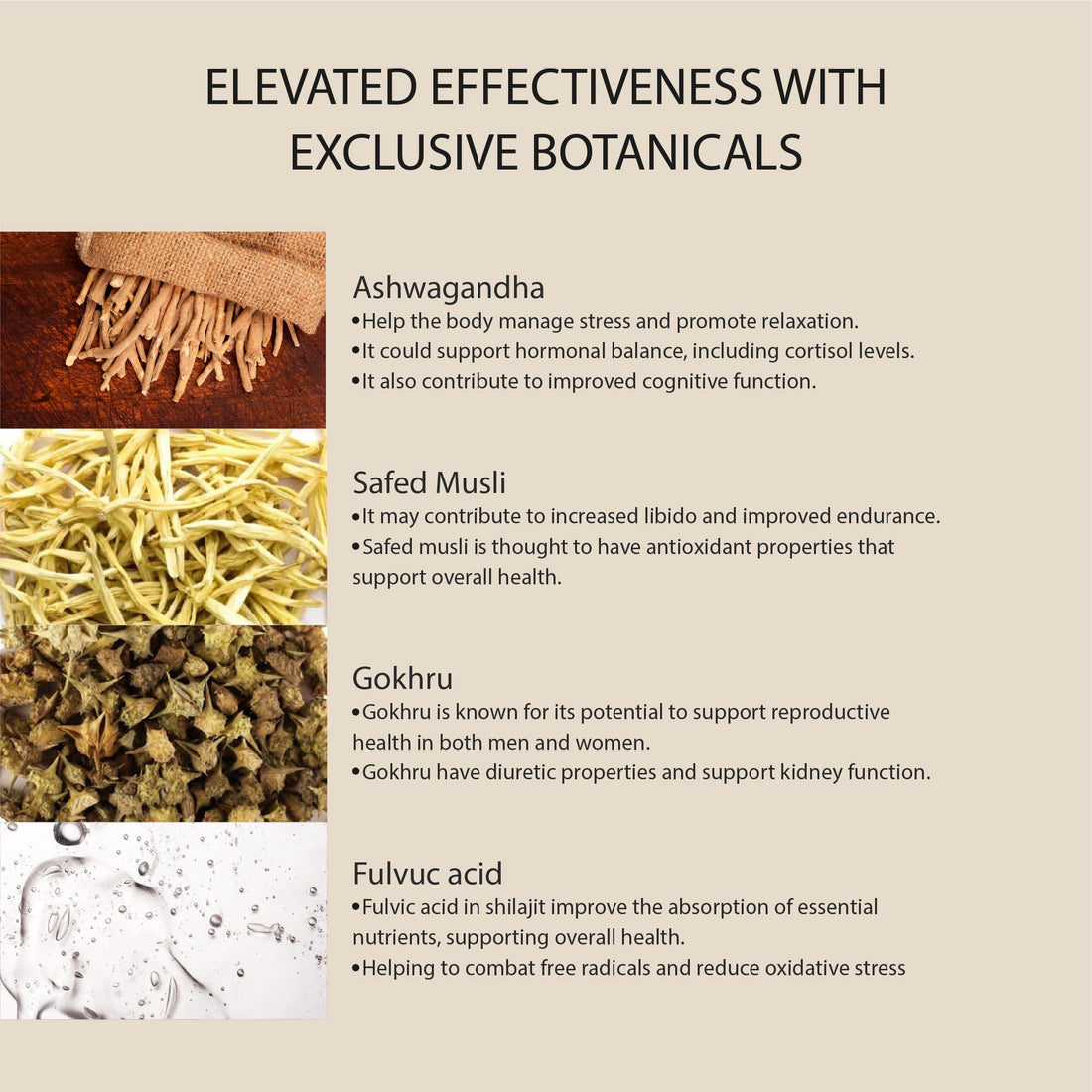 NEA शिलाजीत अश्वगंधा, गोखरू, सफेद मूसली के साथ 80% फुल्विक (15 ग्राम) के साथ