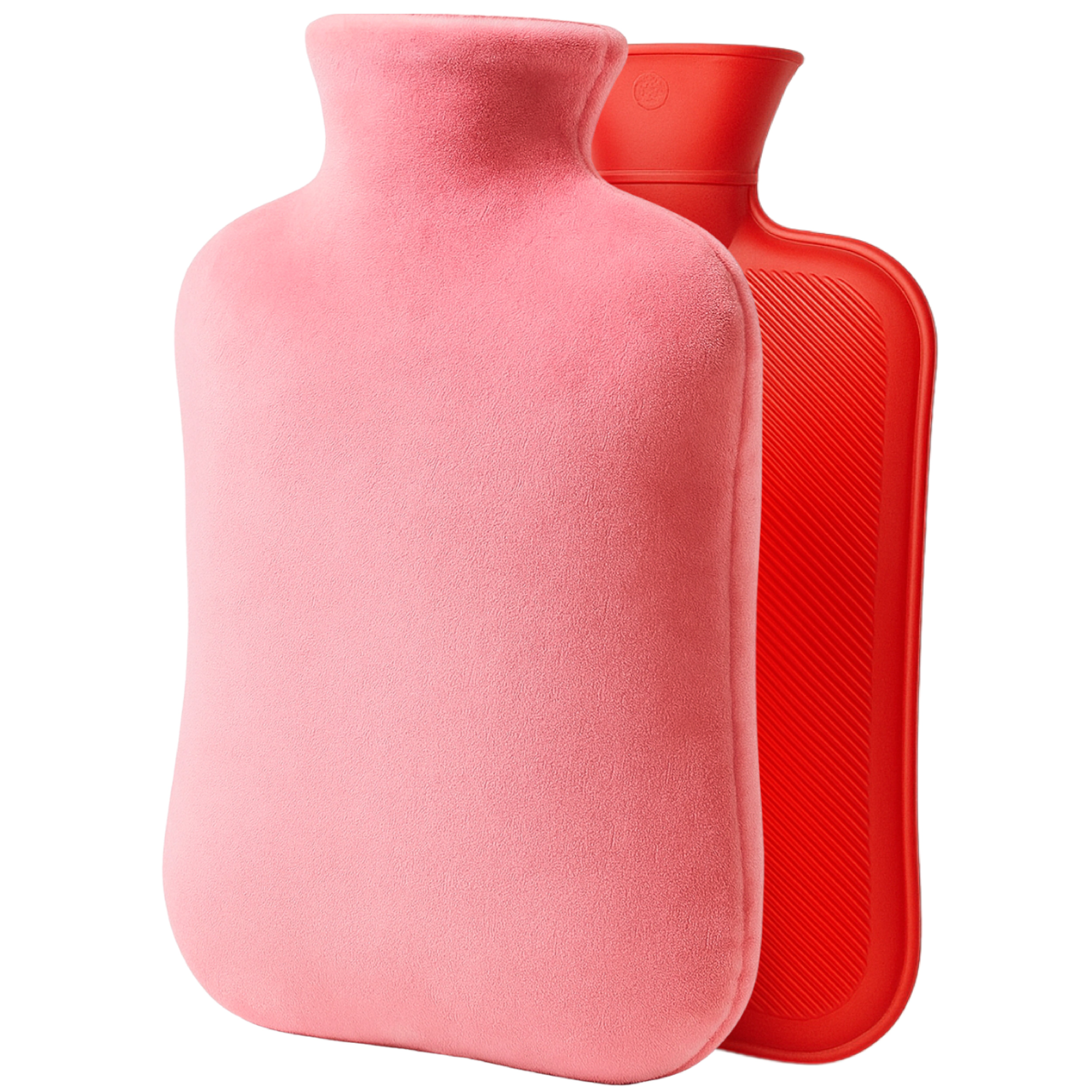 NEA Hot Water with Washable Velvet Soft Cover (2 Litre) | Leakproof Premium Bottle for Pain Relief & Winter Warmth