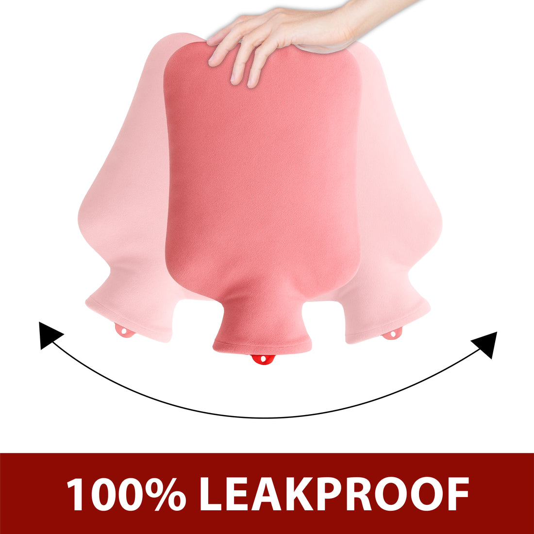 NEA Hot Water with Washable Velvet Soft Cover (2 Litre) | Leakproof Premium Bottle for Pain Relief & Winter Warmth