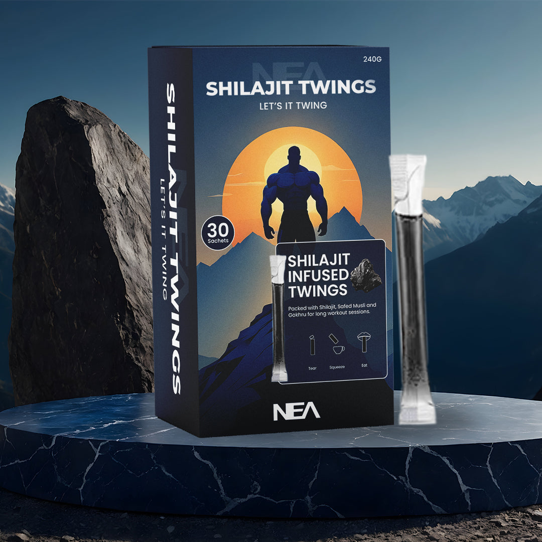 NEA Shilajit Twings - Energize with Shilajit, Safed Musli, and Gokshura