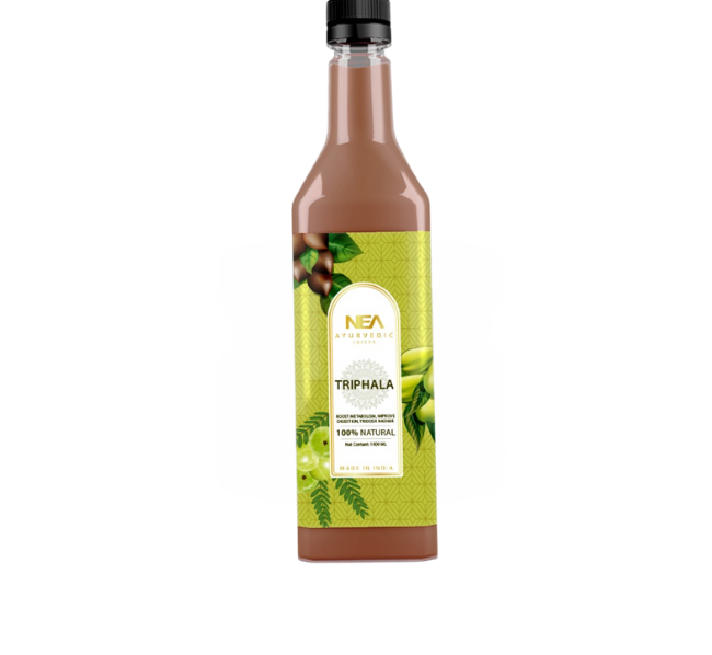 NEA Ayurvedic Amla, Harad, Baheda Triphala Juice | Prevent Ageing, Digestion, Immunity (1000 ML)