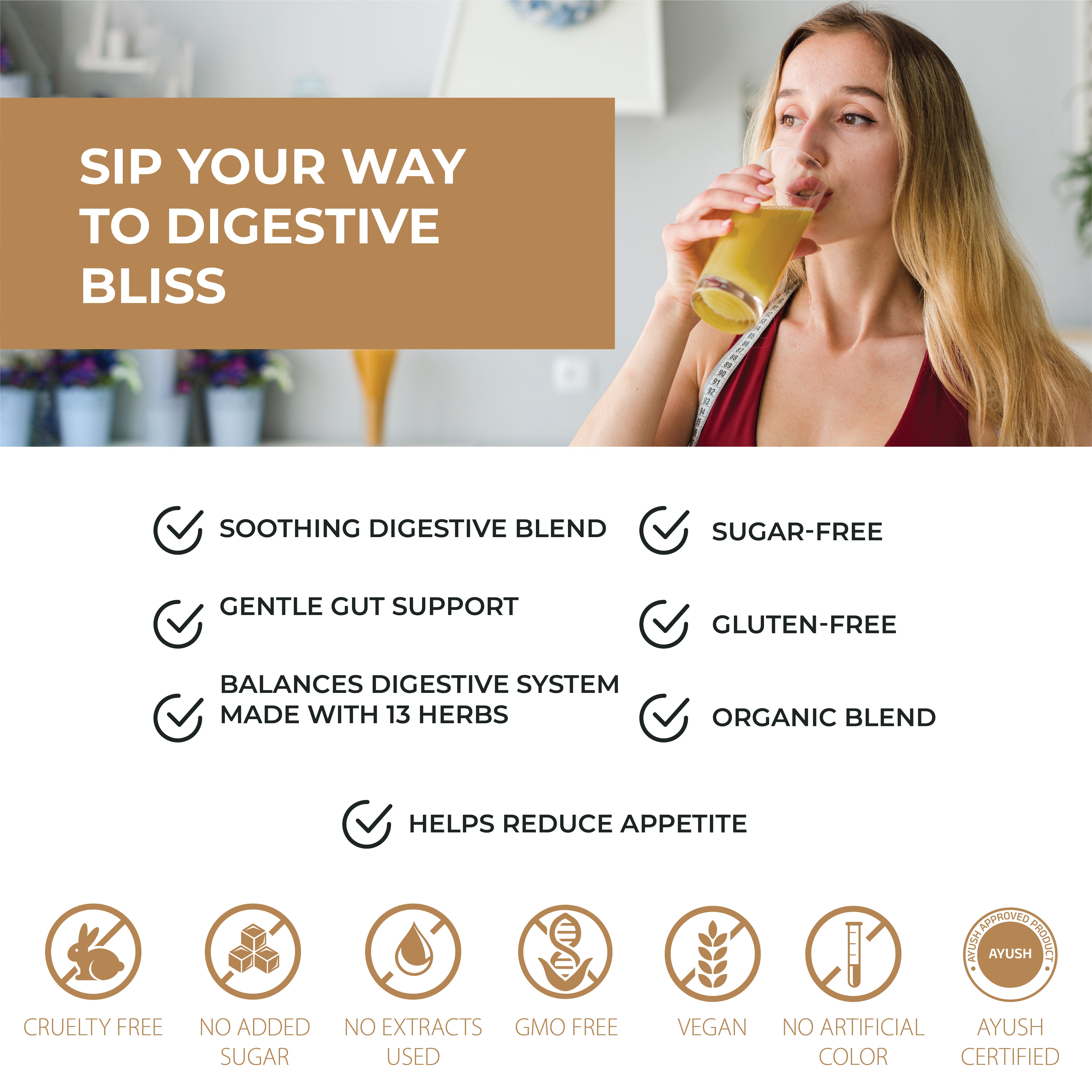 Nea Digestive Care Juice | 13 Ayurvedic Herbs | Gut Health | Relieves Bloating