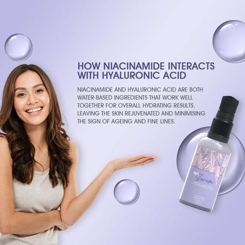 NEA Face Serum with Hyaluronic Acid, Niacinamide, Vitamin C & E | Glow, Anti-Aging & Hydrating | 30ml