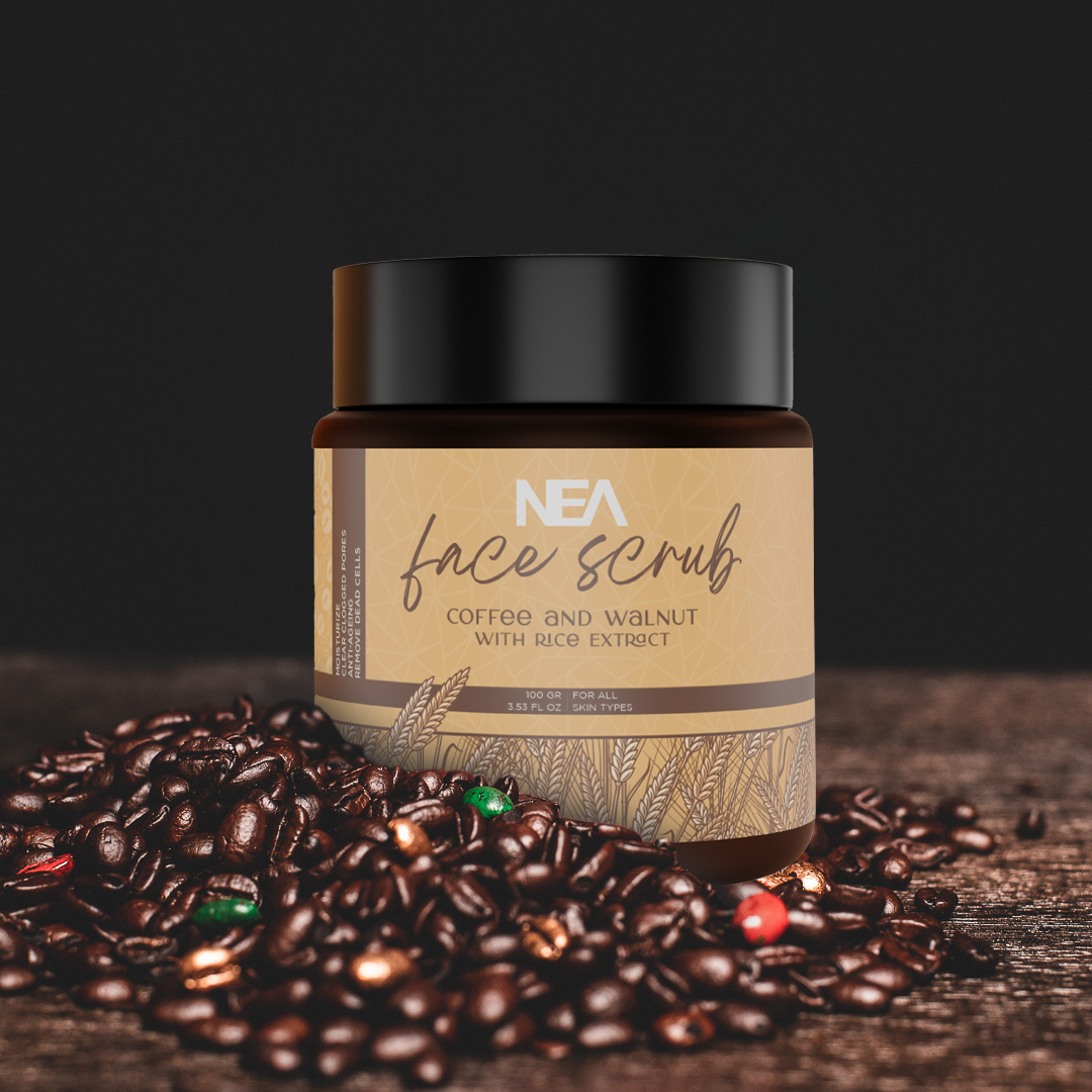 Nea Coffee Walnut Face Scrub with Rice Indulgence | Natural Exfoliation | #neacares